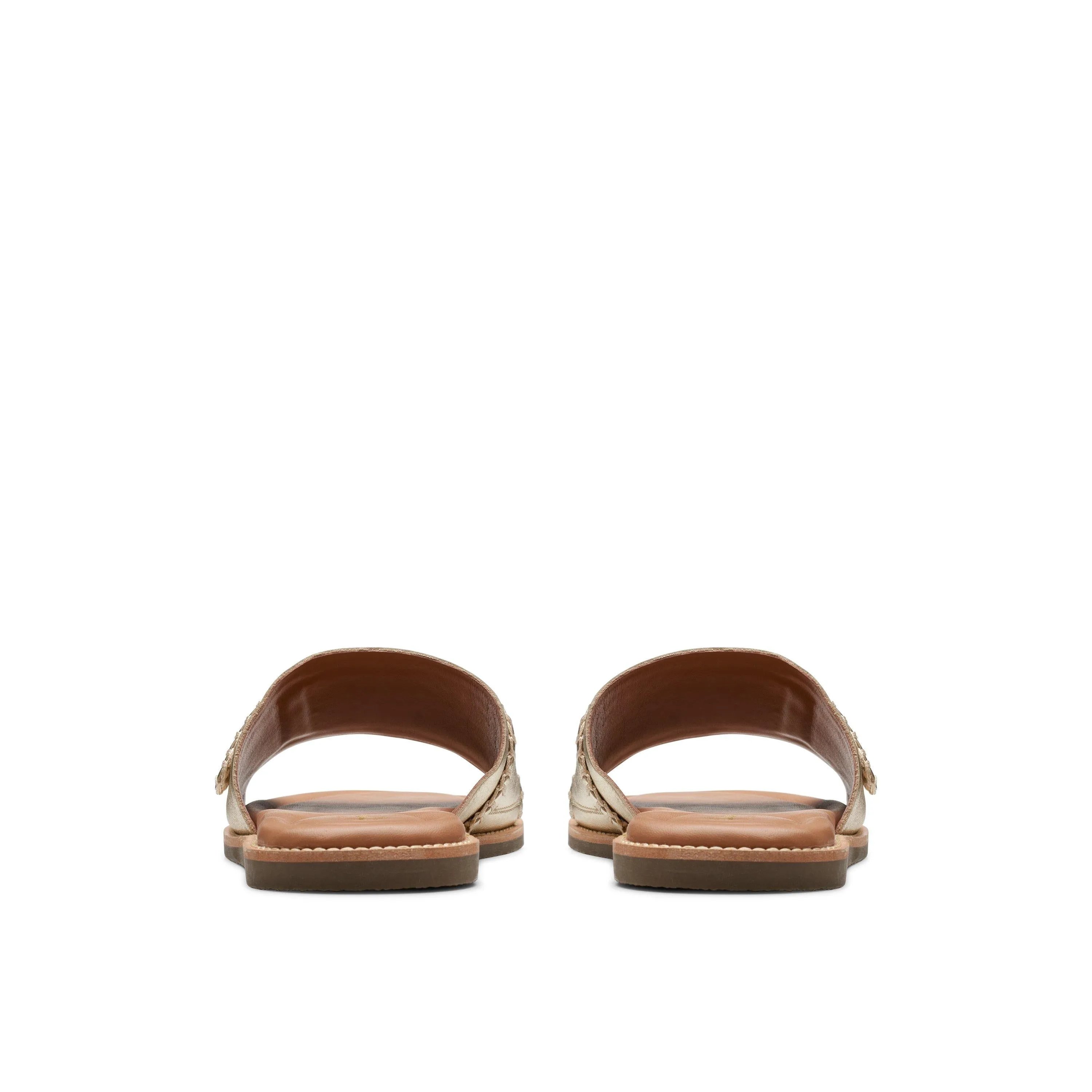 Clarks Maritime Mule en Cuir Doré