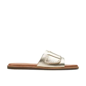 Clarks Maritime Mule en Cuir Doré