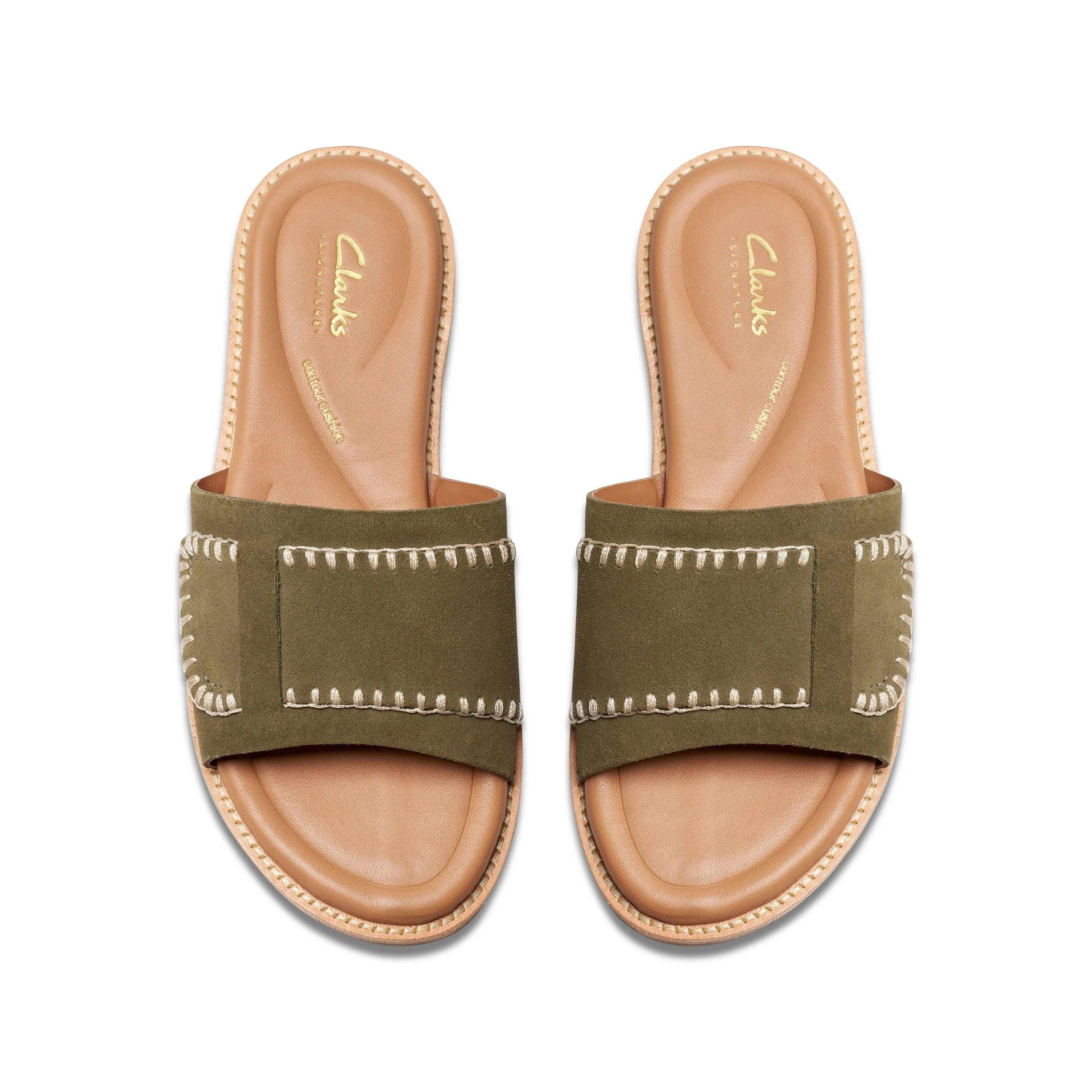 Clarks Maritime Mule en Suède Verte