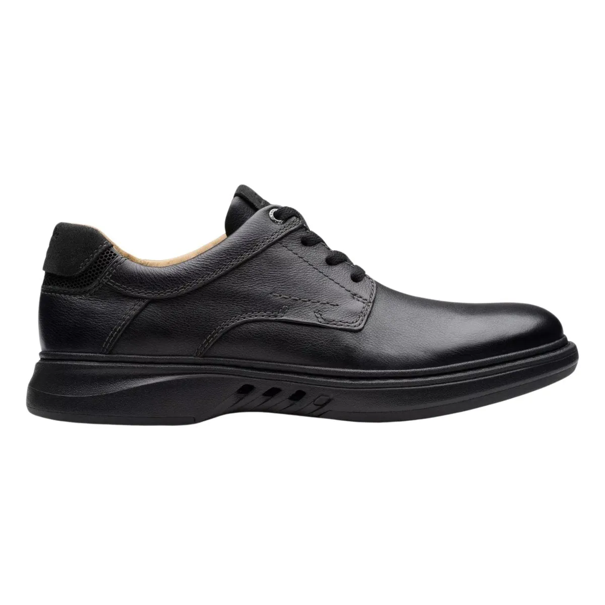 Clarks Homme Un Briley Pace Cuir Noir