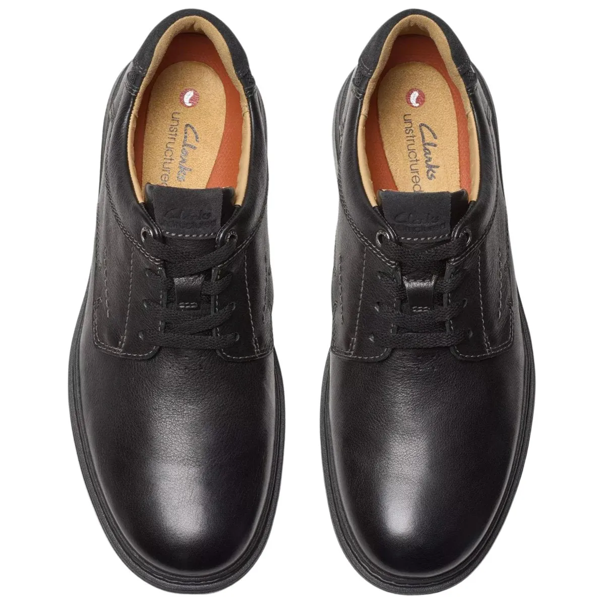 Clarks Homme Un Briley Pace Cuir Noir