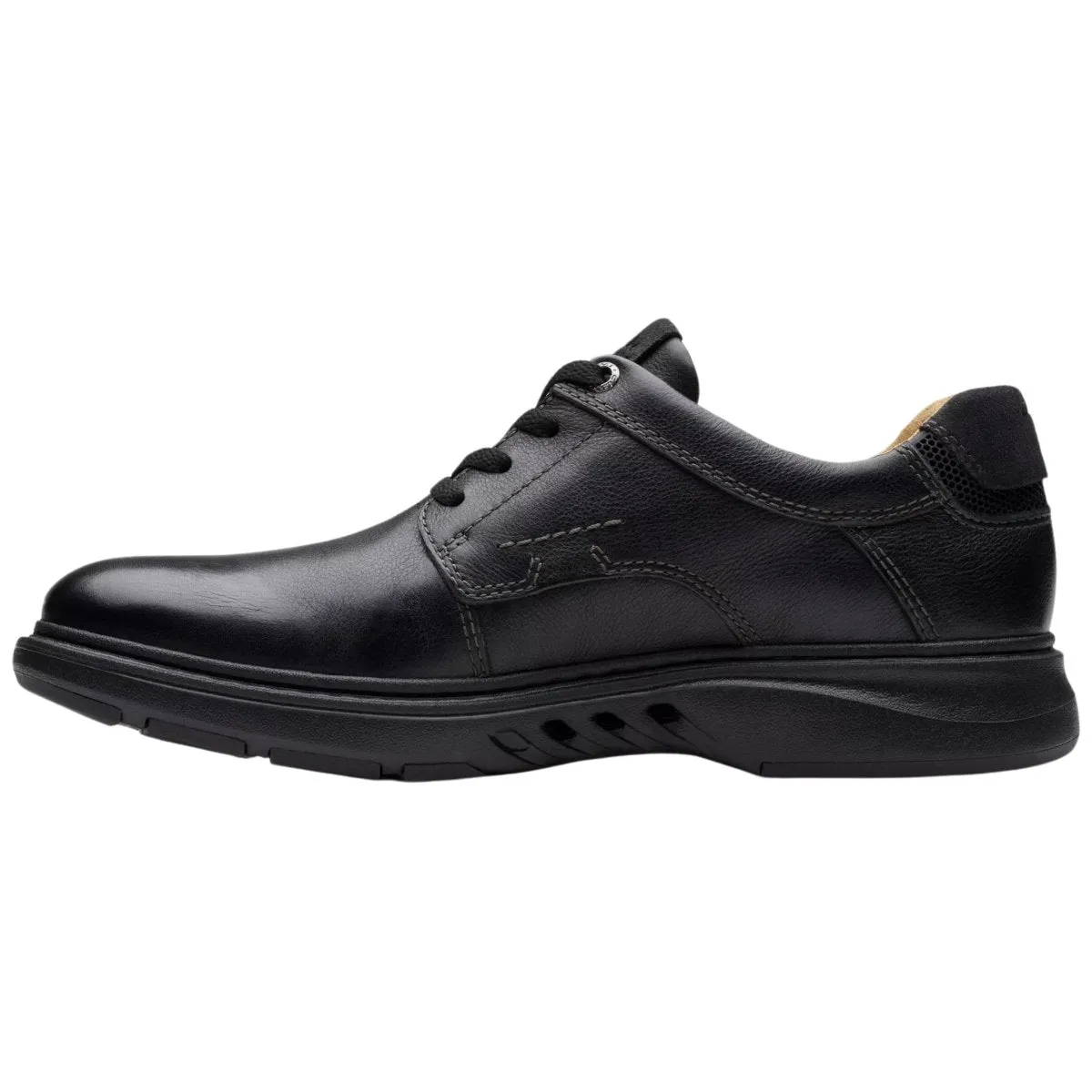 Clarks Homme Un Briley Pace Cuir Noir