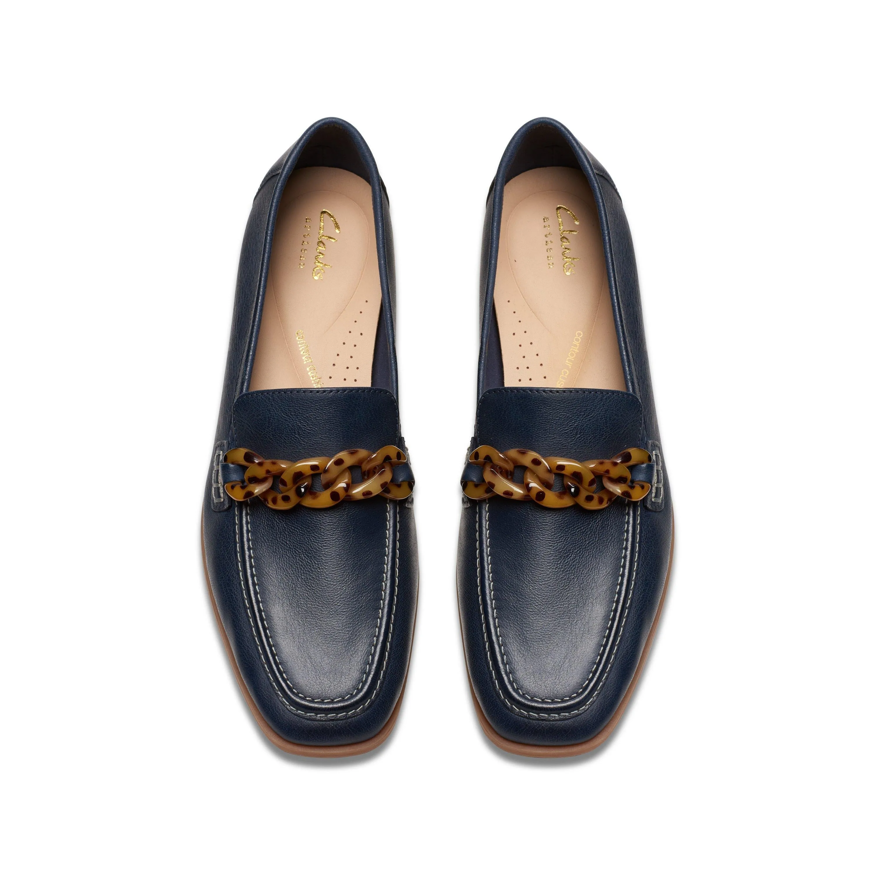 Clarks Sarafyna Iris en Cuir Bleu