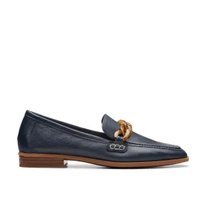 Clarks Sarafyna Iris en Cuir Bleu