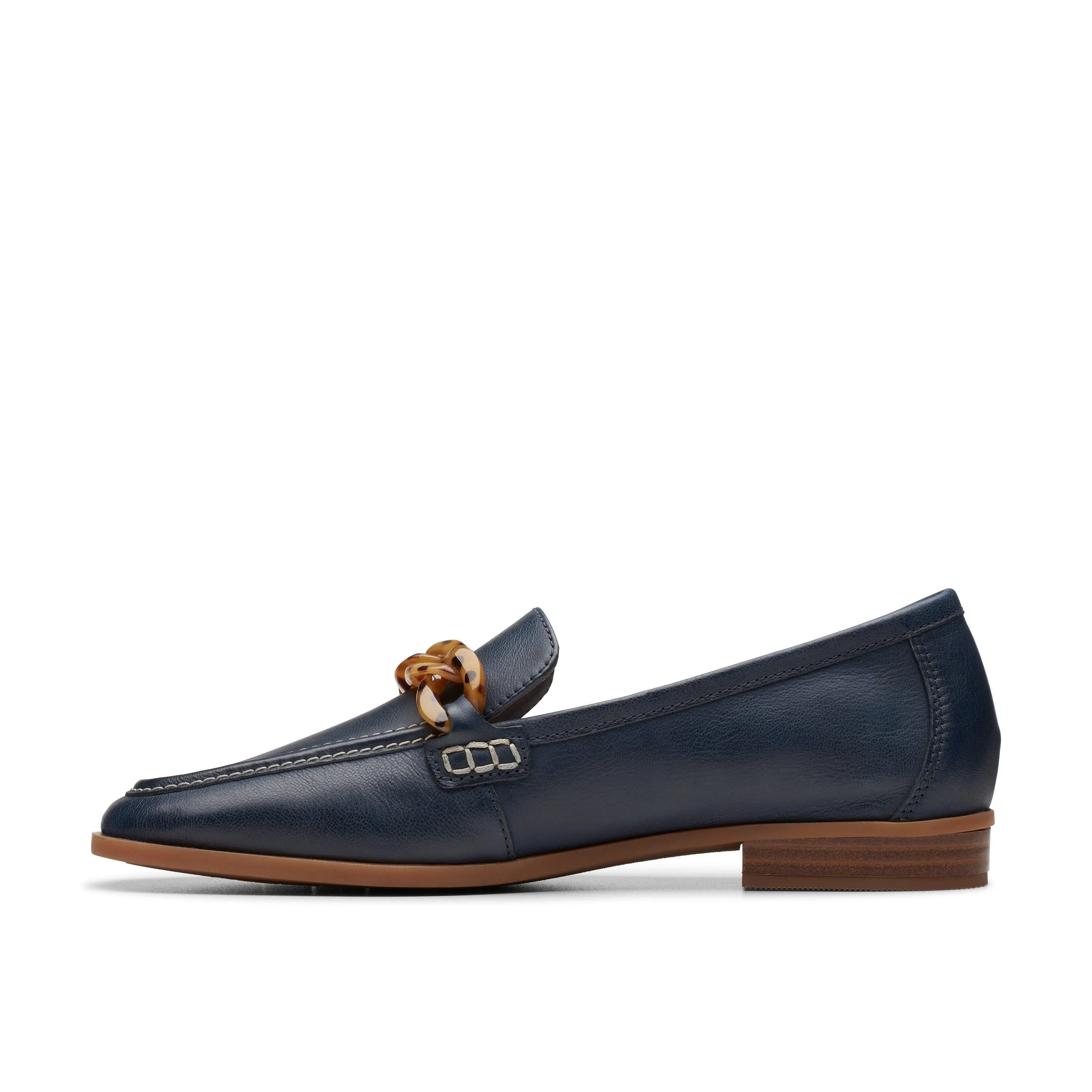 Clarks Sarafyna Iris en Cuir Bleu