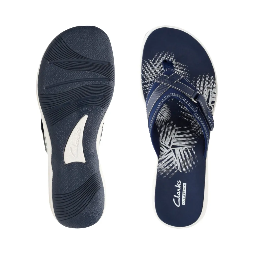 Clarks Breeze Sea II Tong Sandale pour Femme en Marine