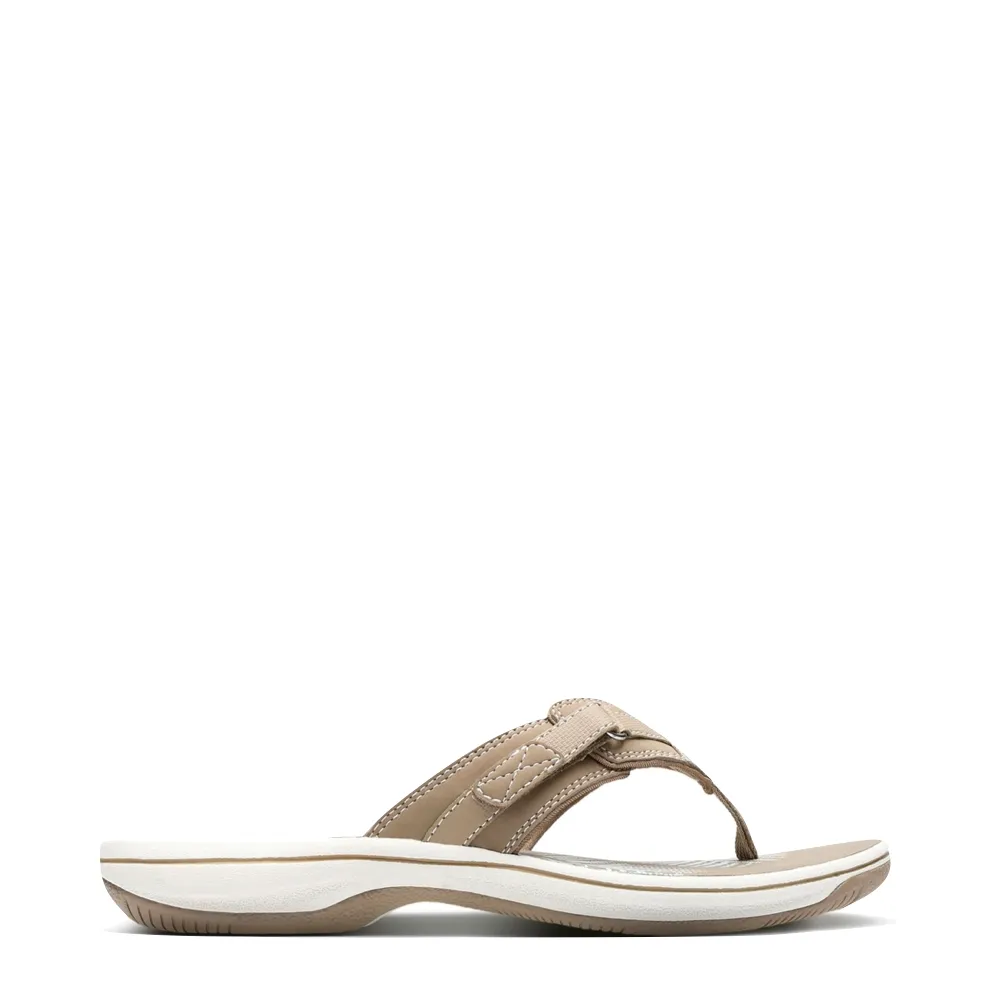Clarks Breeze Sea II Tong Sandale pour Femme en Taupe