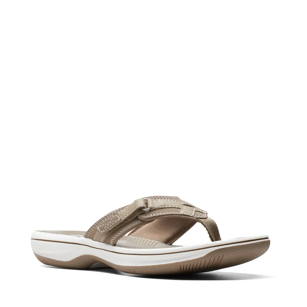 Clarks Breeze Sea II Tong Sandale pour Femme en Taupe