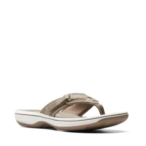 Clarks Breeze Sea II Tong Sandale pour Femme en Taupe