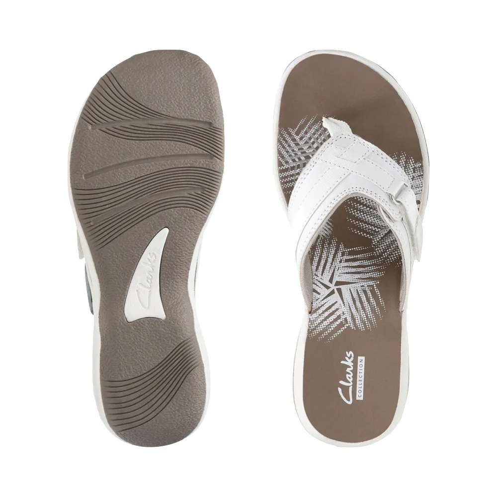 Clarks Breeze Sea II Tongue Sandale pour Femme en Blanc