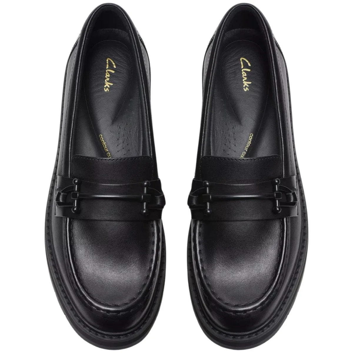 Clarks Femme Orianna Bit Cuir Noir