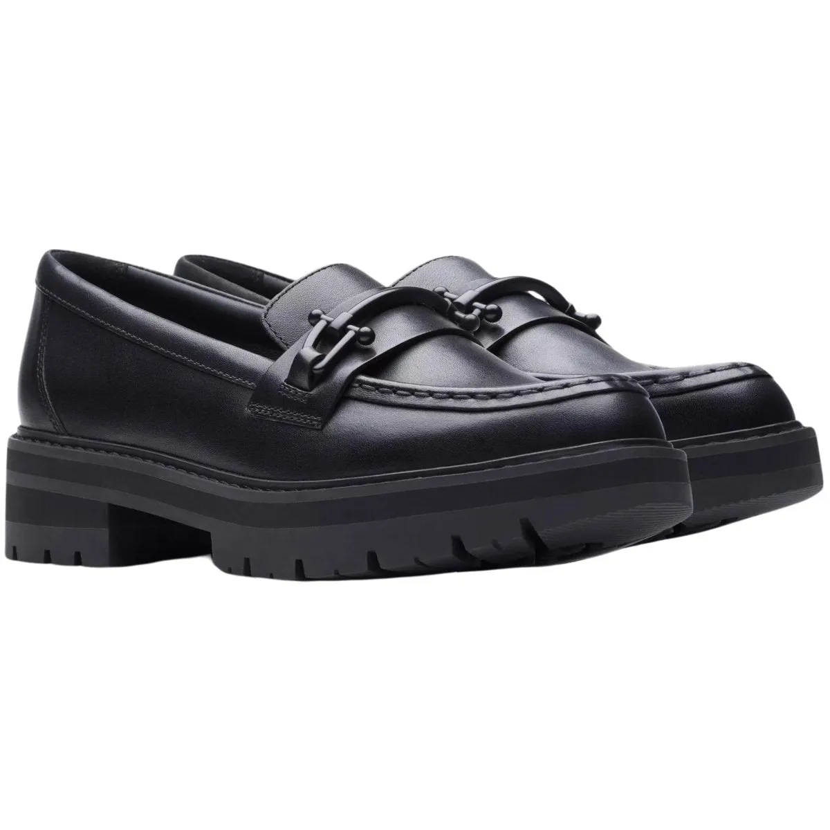 Clarks Femme Orianna Bit Cuir Noir