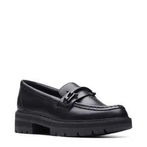 Clarks Femmes Orianna Bit Loafer en Cuir Noir