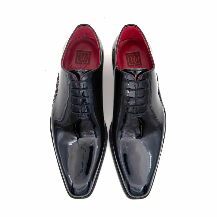 Chaussures Cooper à Lacets - Noir Verni