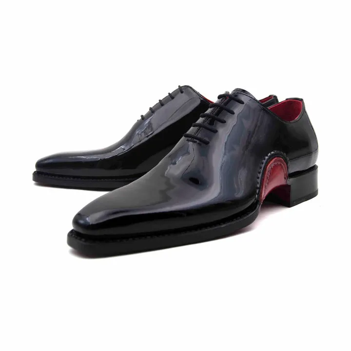 Chaussures Cooper à Lacets - Noir Verni