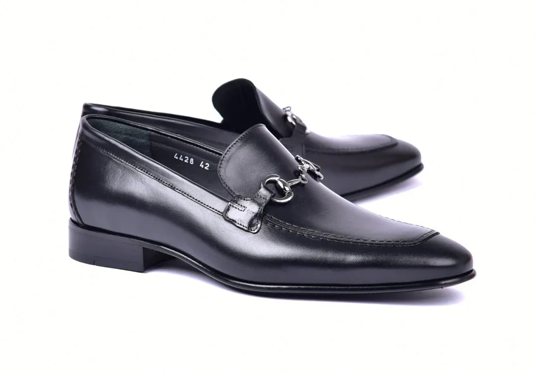 Corrente 4428 Mocassins en cuir à enfiler - Noir