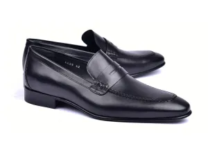 Corrente 4428 Mocassins en cuir à enfiler - Penny Noir