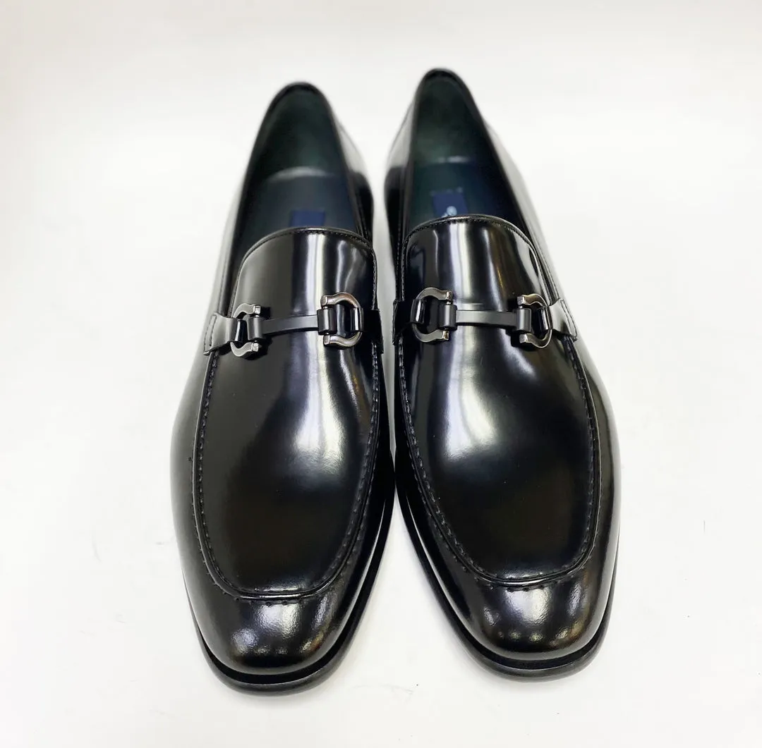 Corrente 6415 Mocassin en veau à enfiler - Noir