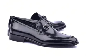 Corrente 6415 Mocassin en veau à enfiler - Noir