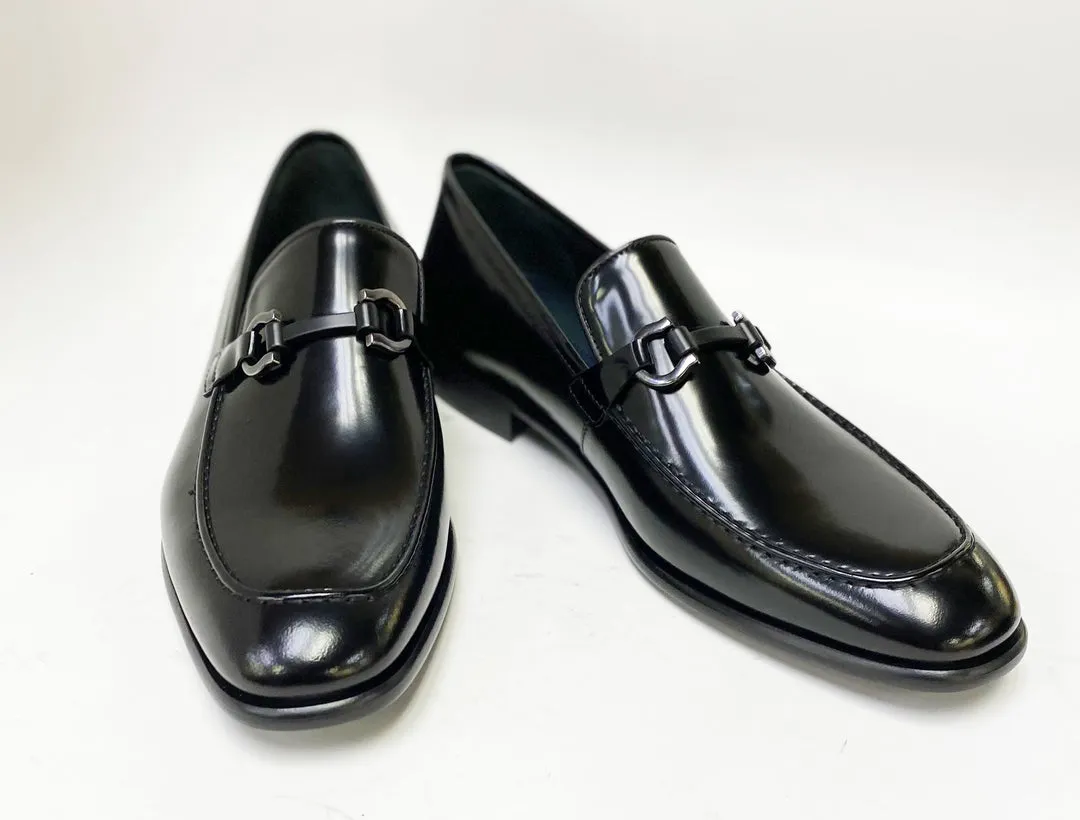 Corrente 6415 Mocassin en veau à enfiler - Noir
