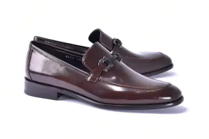 Corrente 6415 Mocassin en veau à enfiler - Marron