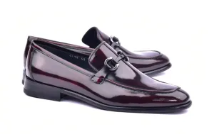 Corrente 6415 Mocassin en veau sans lacets - Bordeau