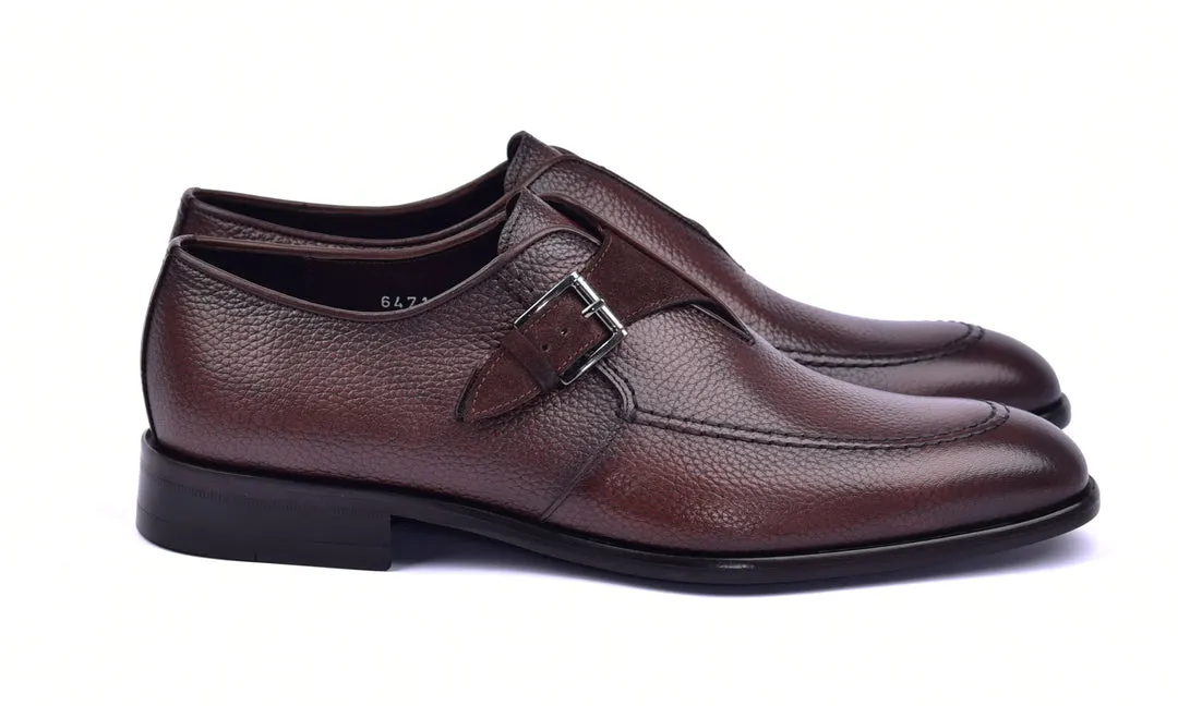 Corrente 6471 Chaussure Richelieu en cuir à enfiler - Marron