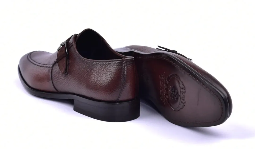 Corrente 6471 Chaussure Richelieu en cuir à enfiler - Marron