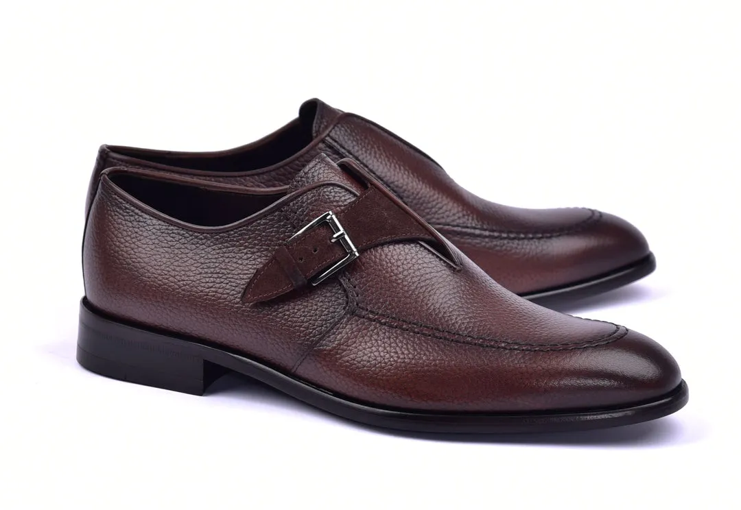 Corrente 6471 Chaussure Richelieu en cuir à enfiler - Marron