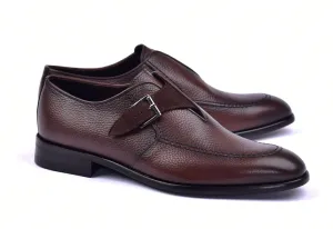 Corrente 6471 Chaussure Richelieu en cuir à enfiler - Marron
