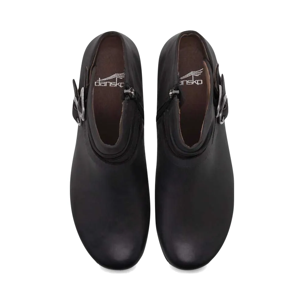 Botte à talons Faithe avec fermeture latérale pour femme de Dansko en noir