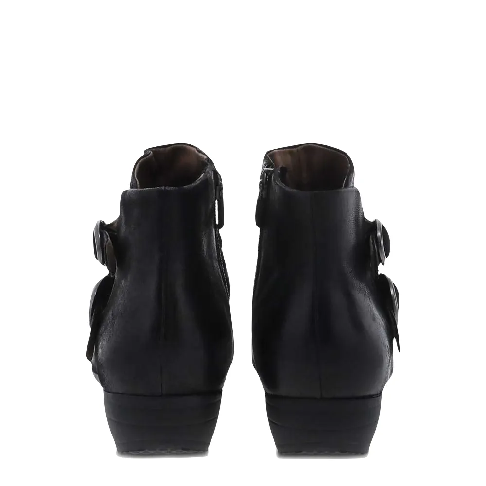 Botte à talons Faithe avec fermeture latérale pour femme de Dansko en noir