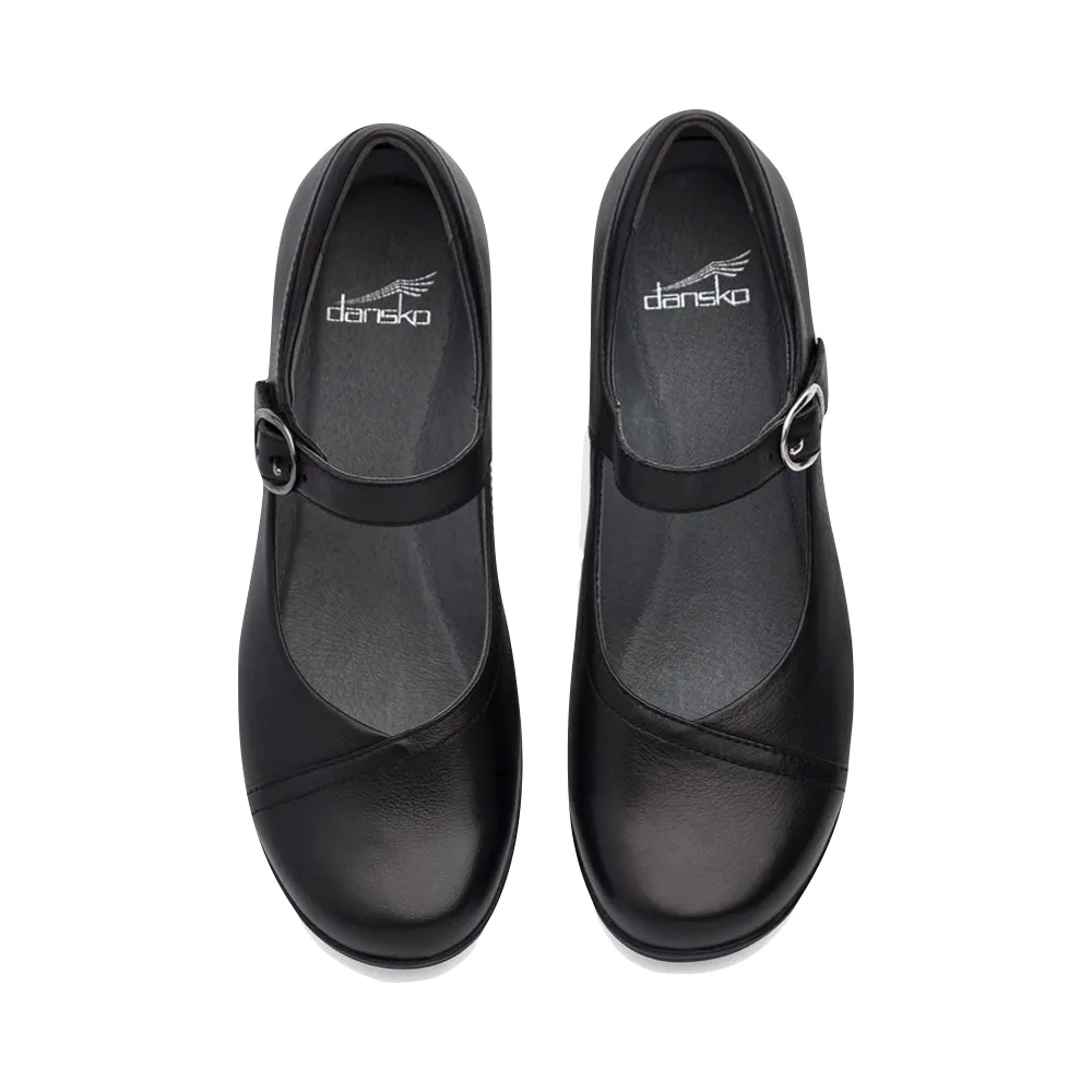 Dansko Femme Fawna Cuir Mary Jane en Noir