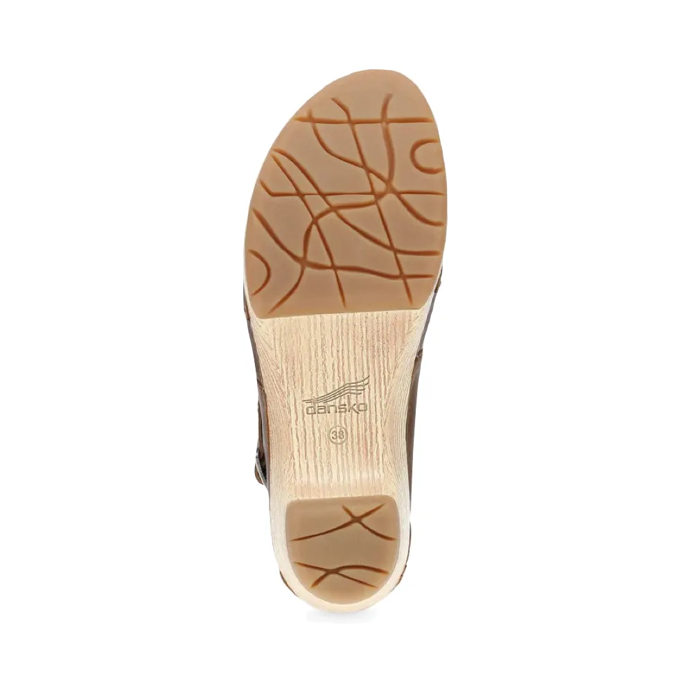 Dansko Lucia pour Femme, Sabot à Talon Fermé en Beige