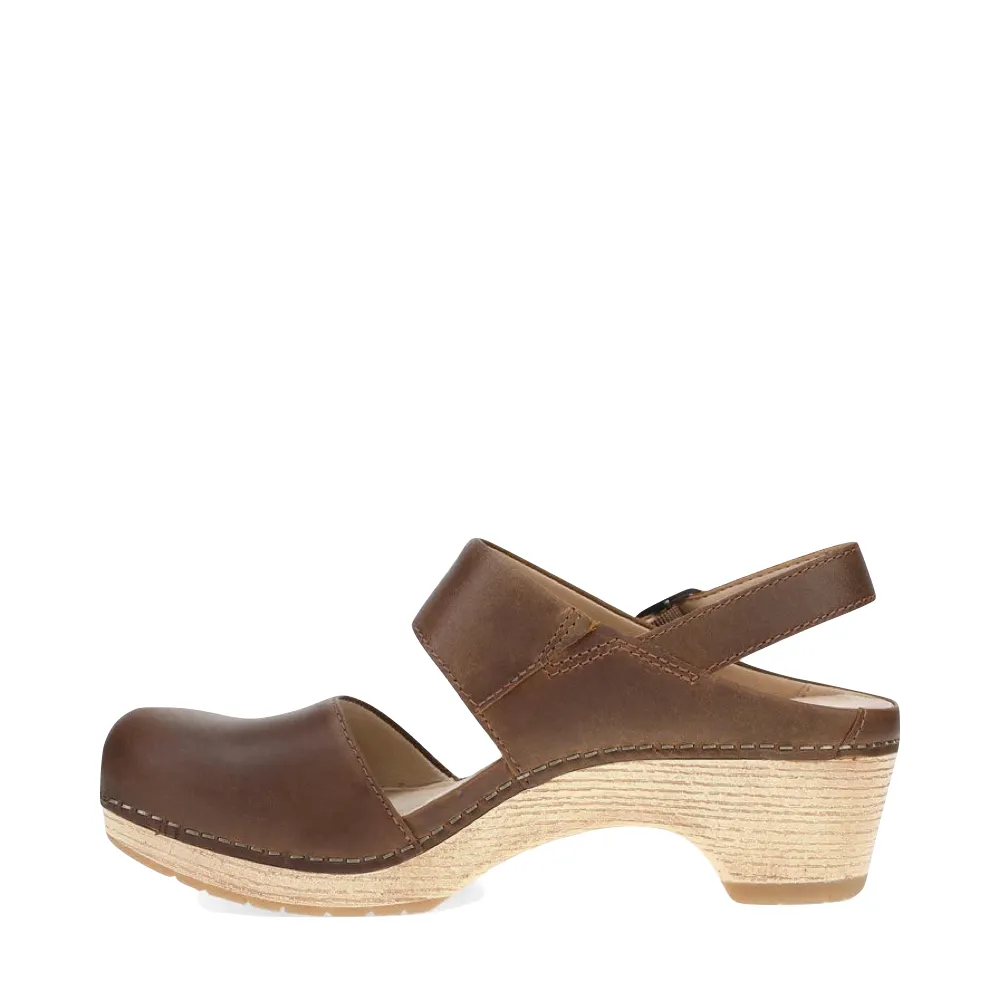 Dansko Lucia pour Femme, Sabot à Talon Fermé en Beige