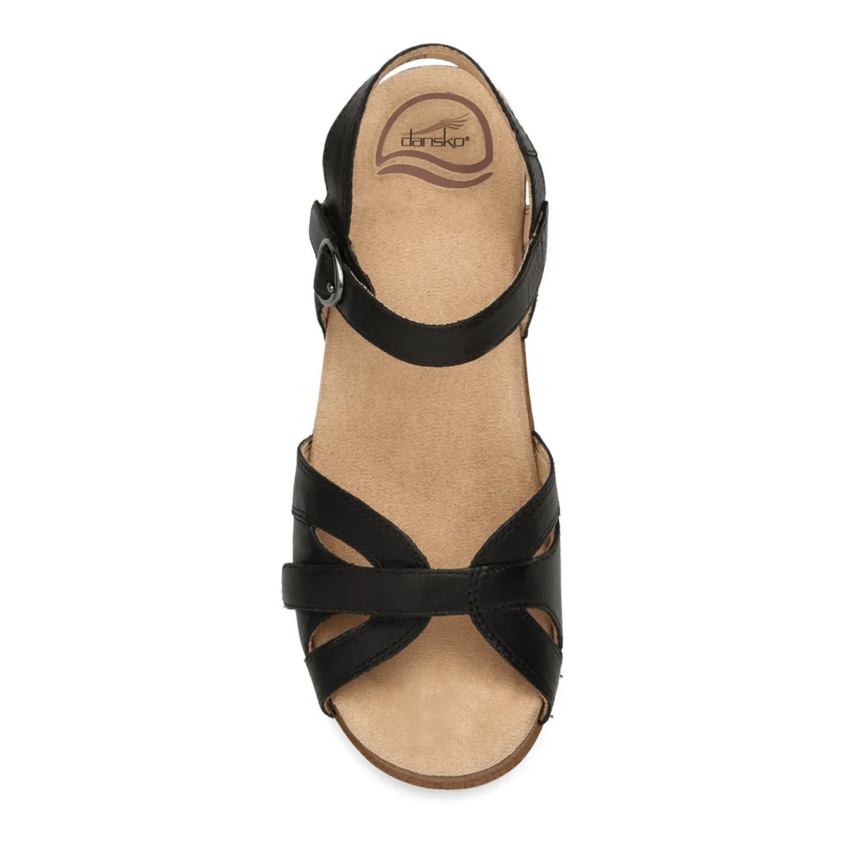Dansko Femme Saison Noir Cuir Pleine Fleur