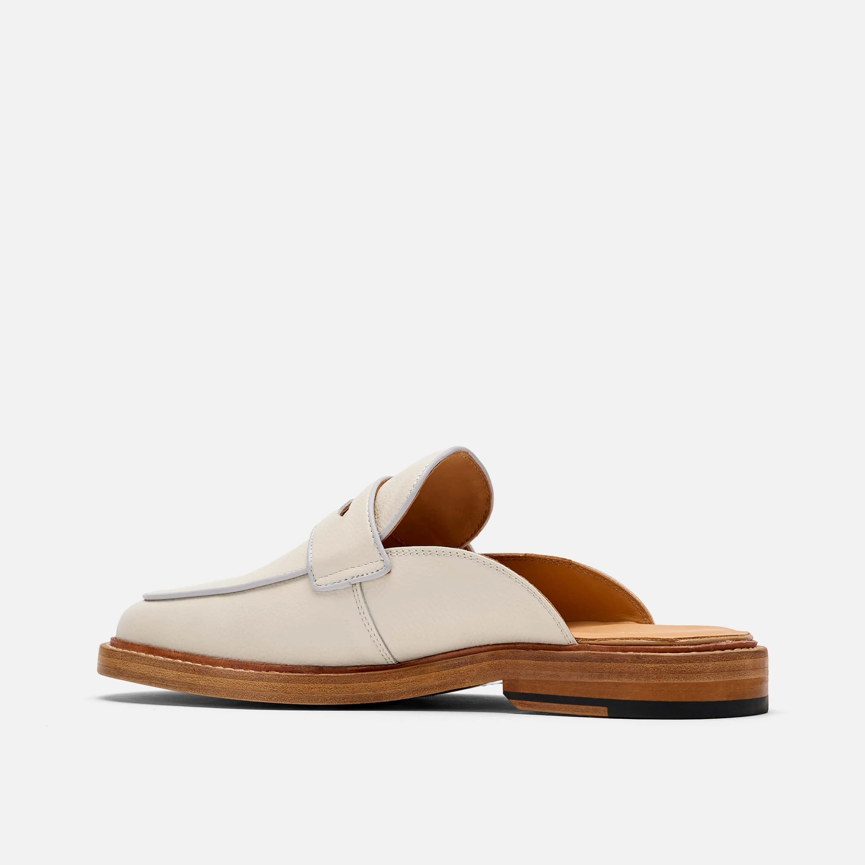 Mules Del Mar Blanc/Noir