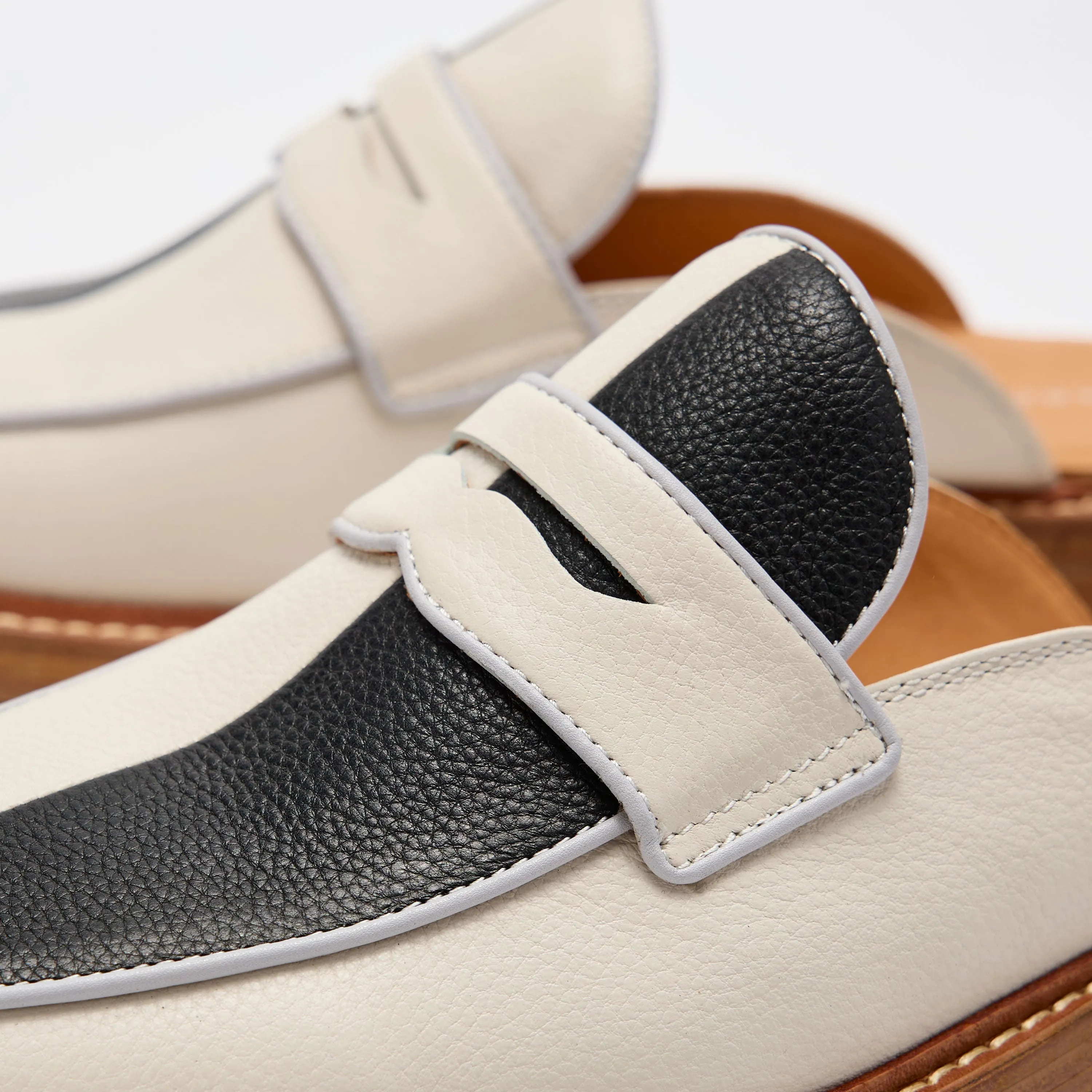 Mules Del Mar Blanc/Noir