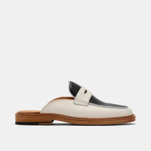 Mules Del Mar Blanc/Noir