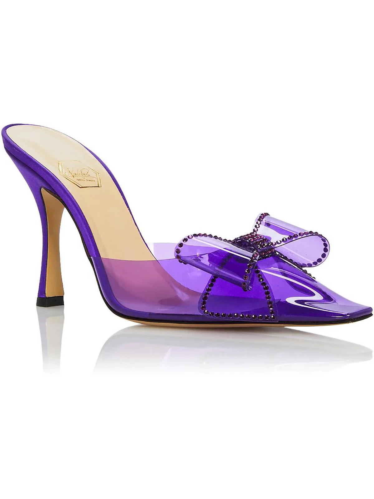 Mules en satin à bout carré pour femmes Dimante - Chaussures Ecco