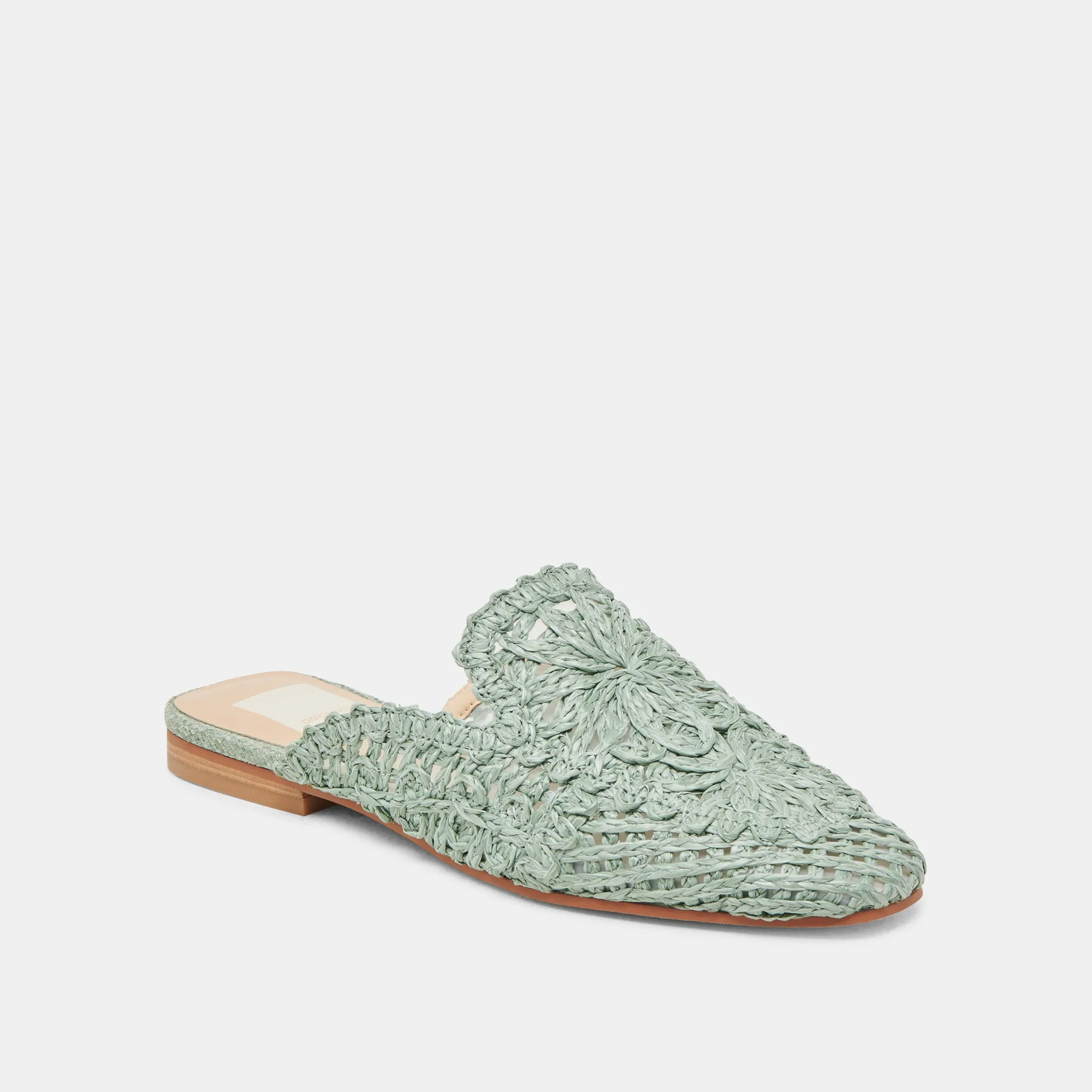DIYA FLATS LUMIÈRE SAUGE MACRAMÉ
