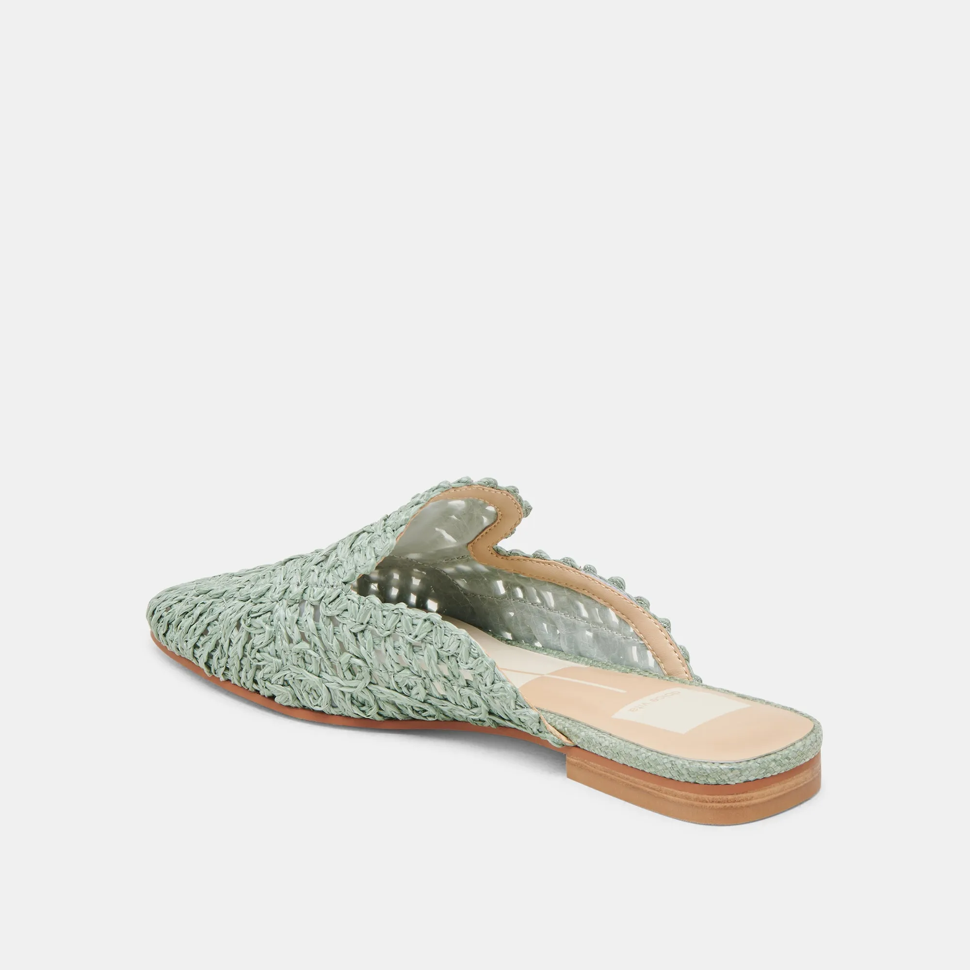 DIYA FLATS LUMIÈRE SAUGE MACRAMÉ