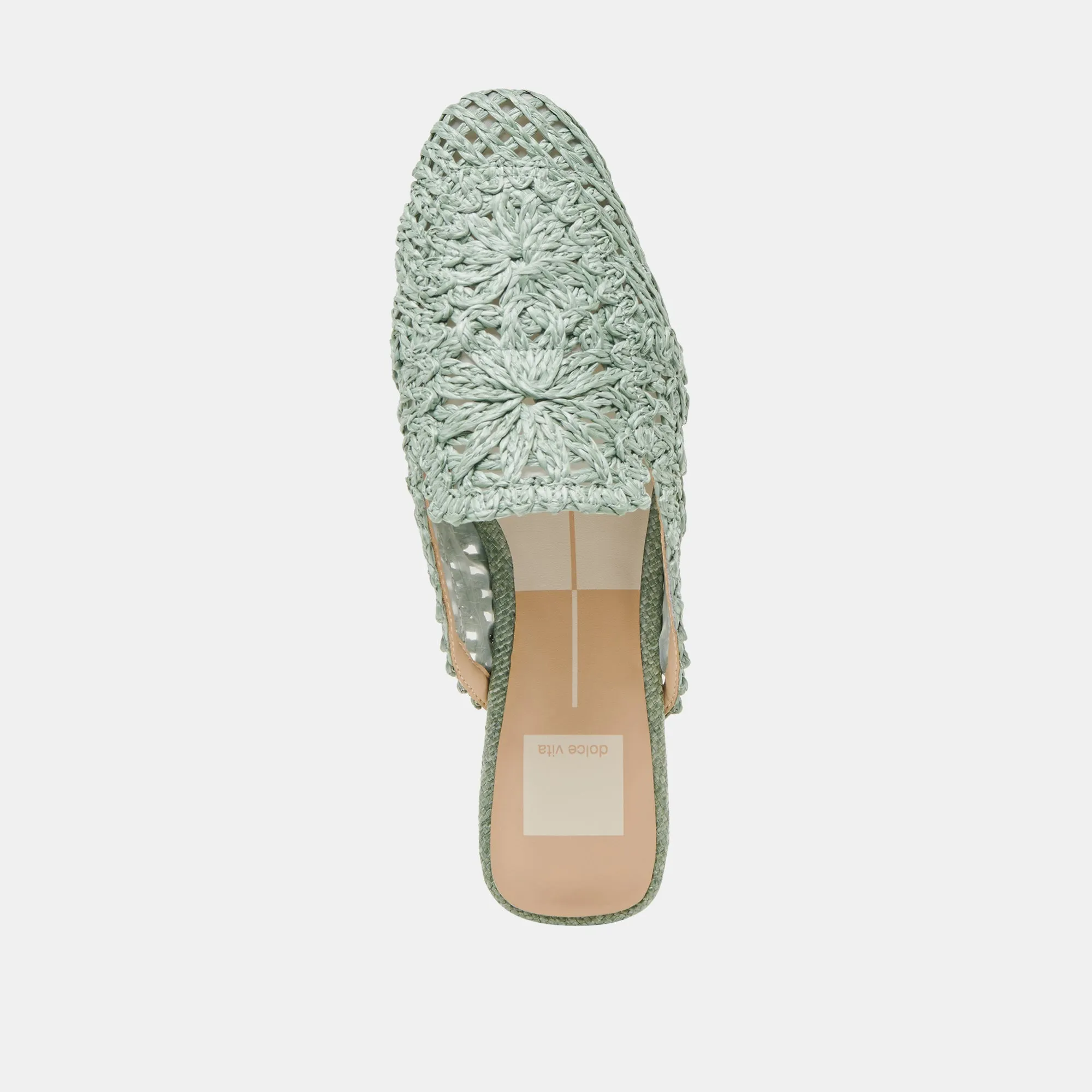 DIYA FLATS LUMIÈRE SAUGE MACRAMÉ