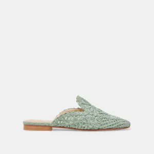 DIYA FLATS LUMIÈRE SAUGE MACRAMÉ
