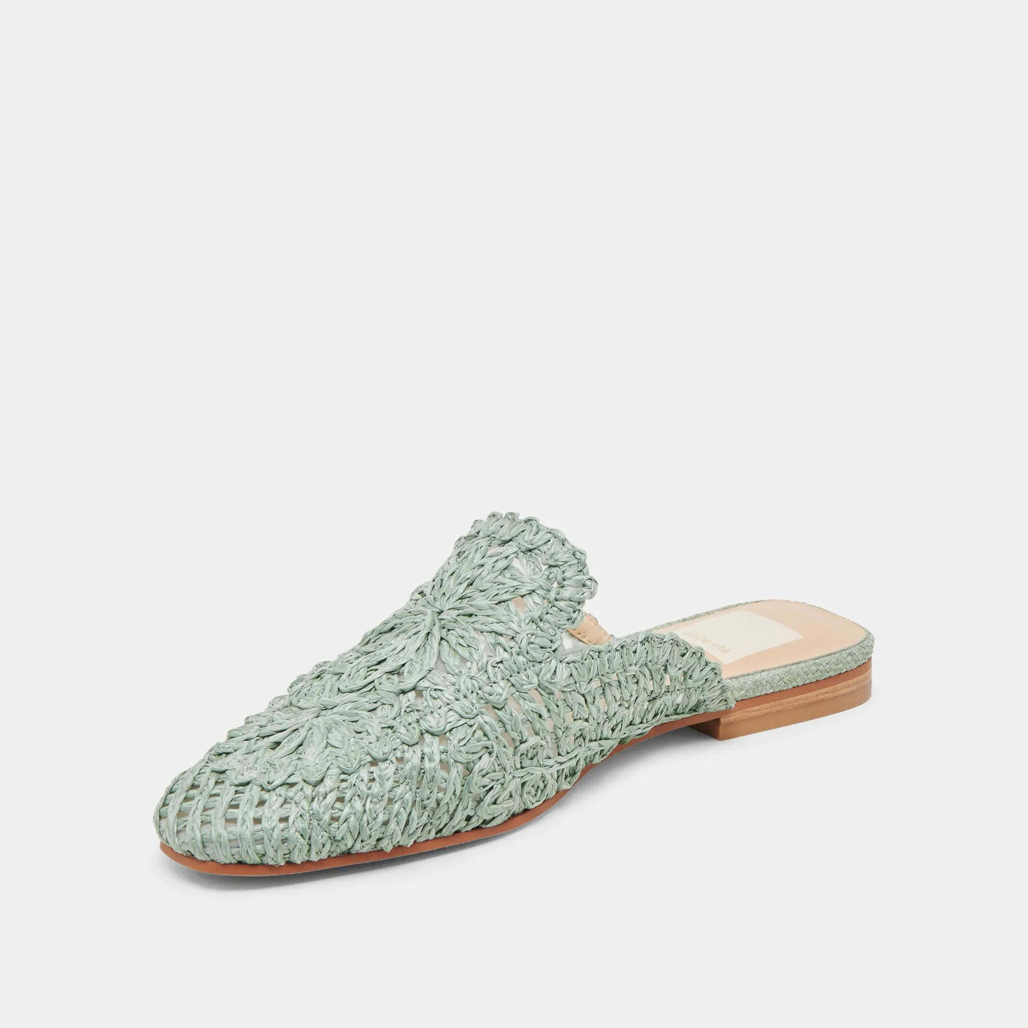 DIYA FLATS LUMIÈRE SAUGE MACRAMÉ