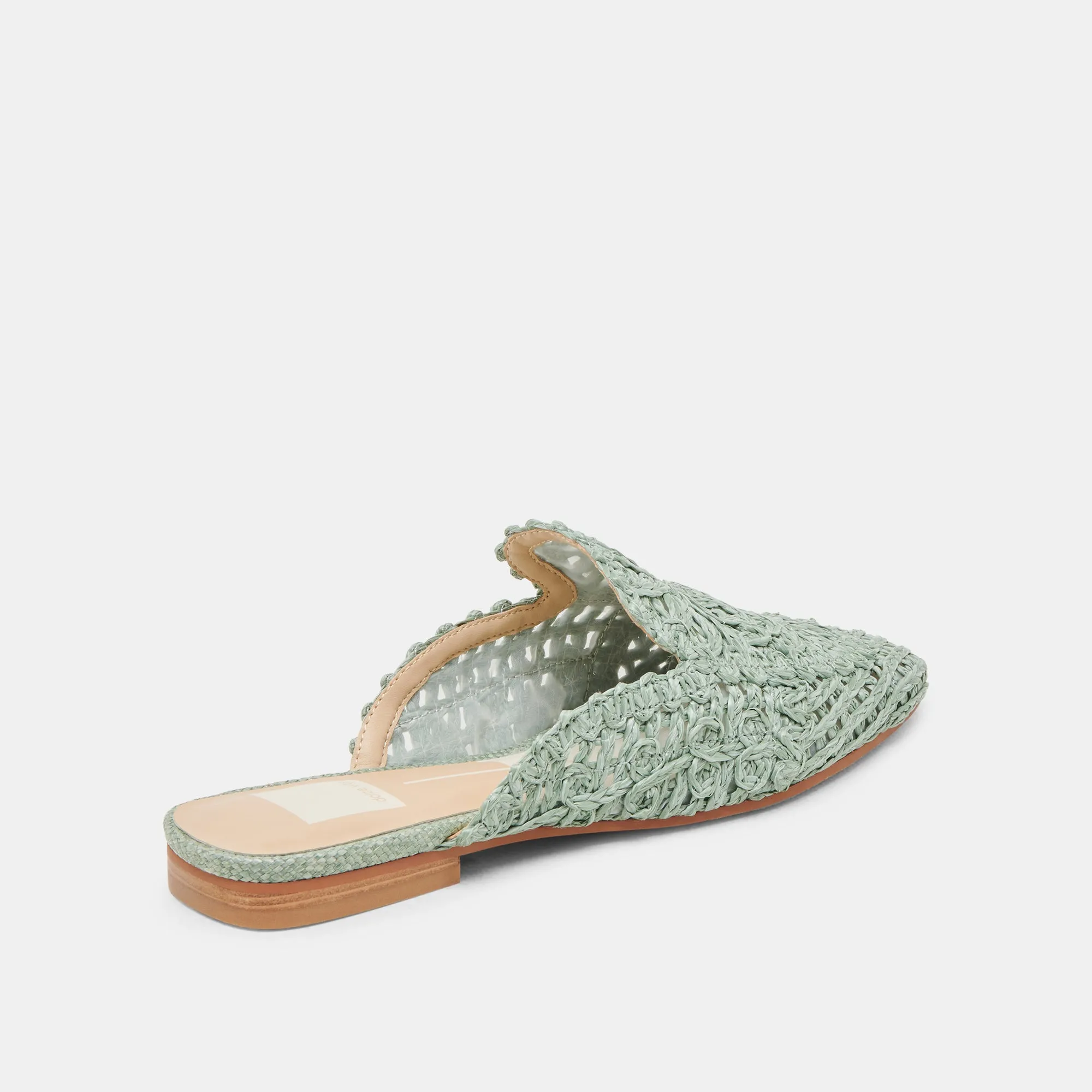 DIYA FLATS LUMIÈRE SAUGE MACRAMÉ