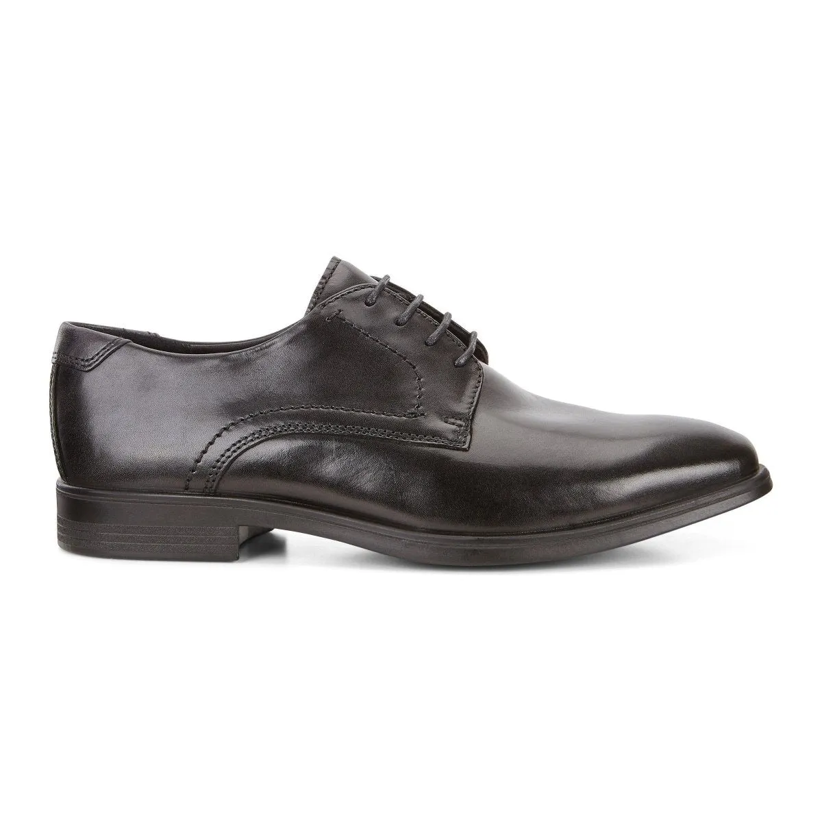 Ecco Men's 621634 Cravate Melbourne en Cuir Noir