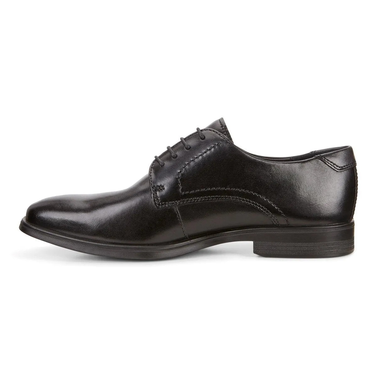 Ecco Men's 621634 Cravate Melbourne en Cuir Noir
