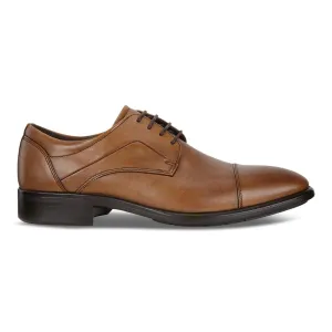 ECCO Chaussures de ville pour homme à bout rond et lacets marron