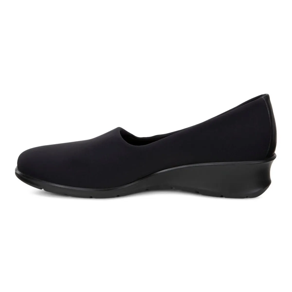 Ecco Femmes Felicia Tissu Noir Élastique